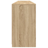 Produktbild för Skänk med LED-belysning sonoma-ek 181,5x37x67 cm