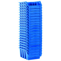 Produktbild för Staplingsbara sortimentslådor 20 st blå plast
