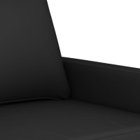 Miniatyr av produktbild för Soffa 2-sits svart 140 cm sammet