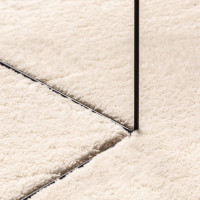 Produktbild för Mjuk matta HUARTE med kort lugg tvättbar beige 240x340 cm