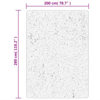 Produktbild för Mjuk matta HUARTE med kort lugg tvättbar skogsgrön 200x280 cm