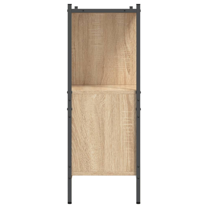 Produktbild för Bokhylla sonoma-ek 102x28x77,5 cm konstruerat trä