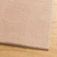 Miniatyr av produktbild för Mjuk matta HUARTE med kort lugg tvättbar rosa 80x250 cm
