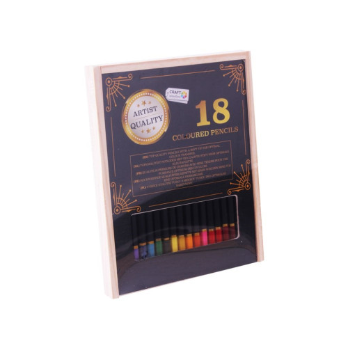 Legind A/S Färgpennor i trälåda : 18 färger