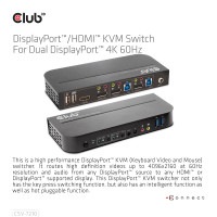 Produktbild för CLUB3D CSV-7210 KVM-switchar Svart