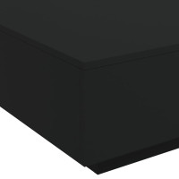 Produktbild för Soffbord svart 80x80x31 cm konstruerat trä