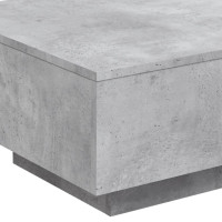 Produktbild för Soffbord med LED betonggrå 55x55x31 cm