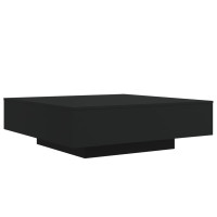 Produktbild för Soffbord svart 100x100x31 cm konstruerat trä