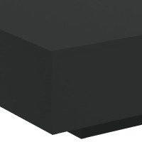 Produktbild för Soffbord med LED svart 85x55x31 cm