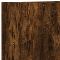 Produktbild för Väggmonterad tv-bänk rökfärgad ek 40,5x30x102cm konstruerat trä