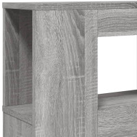 Produktbild för Sänggavel LED grå sonoma 200x18,5x103,5 cm konstruerat trä
