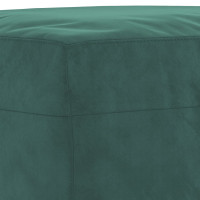 Produktbild för Soffgrupp med dynor 3 delar mörkgrön sammet