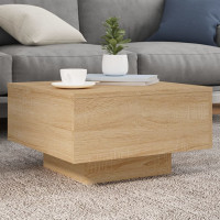 Produktbild för Soffbord sonoma-ek 55x55x31 cm konstruerat trä