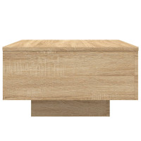 Produktbild för Soffbord sonoma-ek 55x55x31 cm konstruerat trä