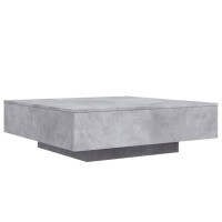 Produktbild för Soffbord betonggrå 100x100x31 cm konstruerat trä