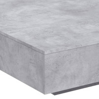 Produktbild för Soffbord betonggrå 100x100x31 cm konstruerat trä