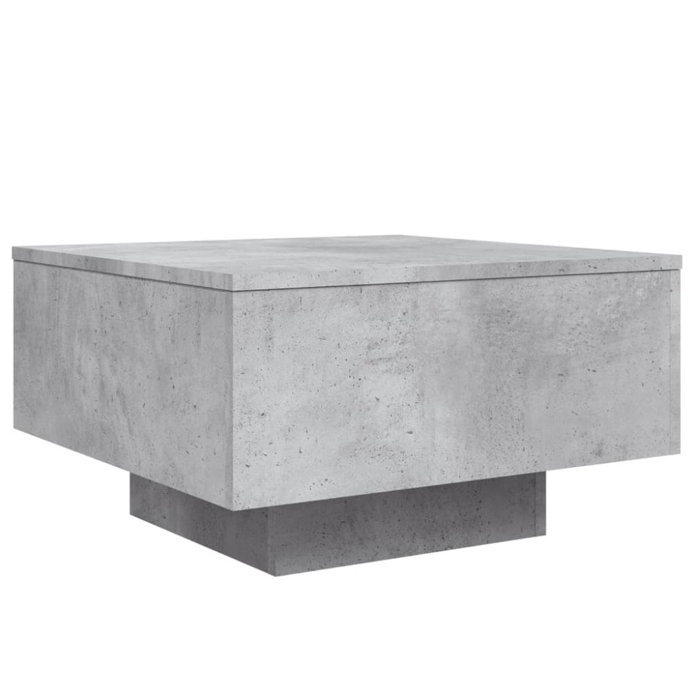 Produktbild för Soffbord betonggrå 55x55x31 cm konstruerat trä