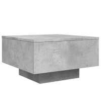 Produktbild för Soffbord betonggrå 55x55x31 cm konstruerat trä
