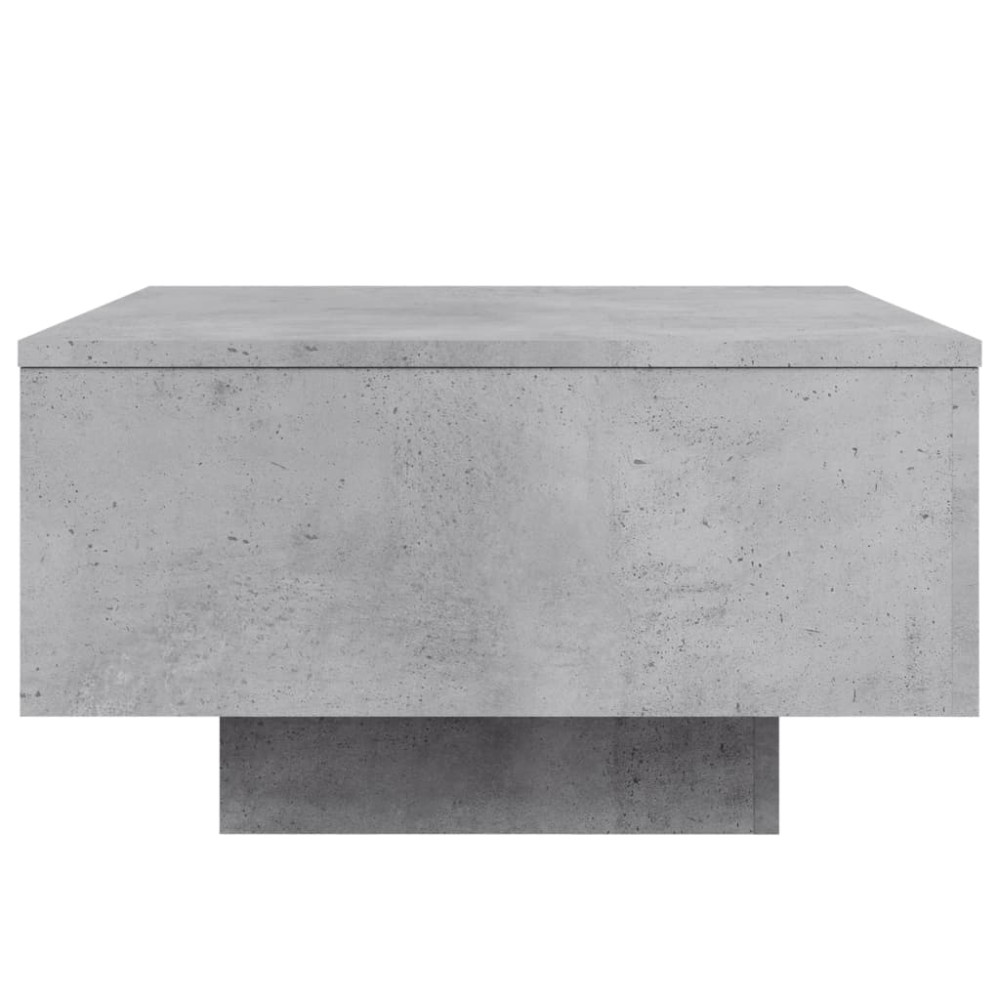 Produktbild för Soffbord betonggrå 55x55x31 cm konstruerat trä