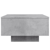 Produktbild för Soffbord betonggrå 55x55x31 cm konstruerat trä