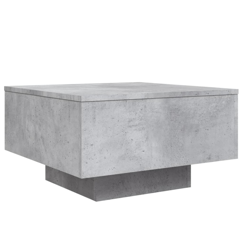Produktbild för Soffbord betonggrå 55x55x31 cm konstruerat trä