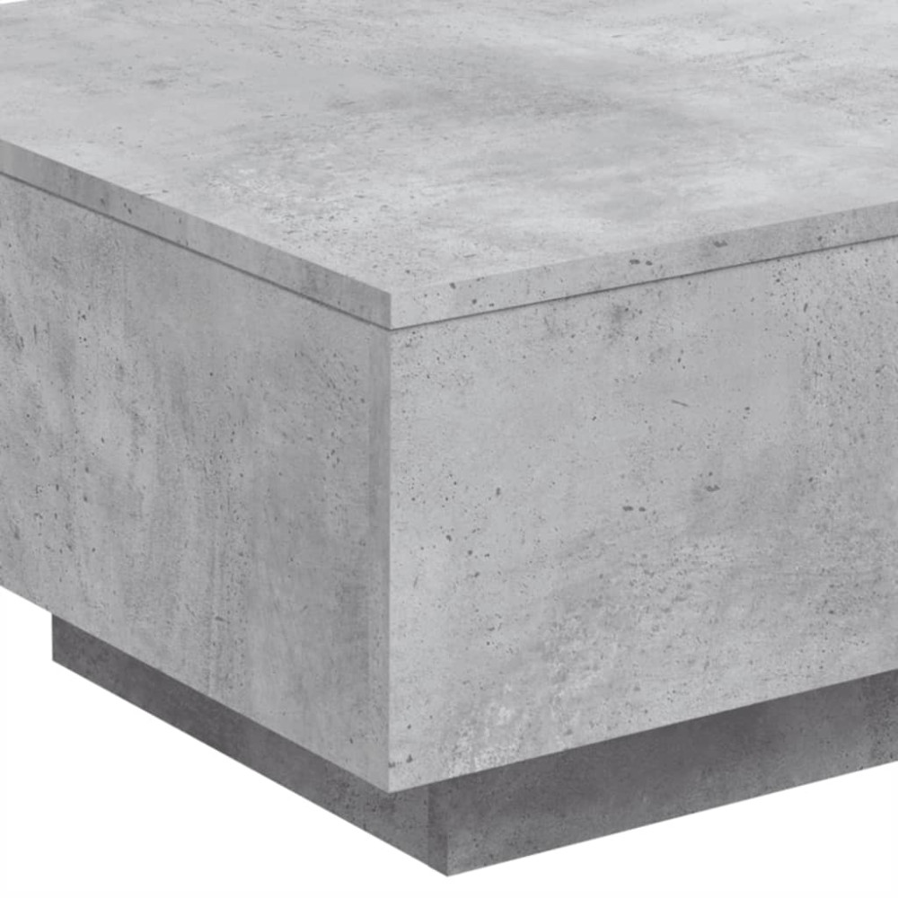 Produktbild för Soffbord betonggrå 55x55x31 cm konstruerat trä