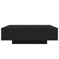 Produktbild för Soffbord med LED svart 100x100x31 cm