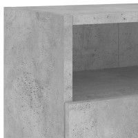 Produktbild för Väggmonterad tv-bänk 2 st betonggrå 80x30x30 cm konstruerat trä