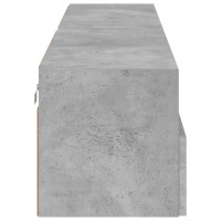 Produktbild för Väggmonterad tv-bänk 2 st betonggrå 80x30x30 cm konstruerat trä