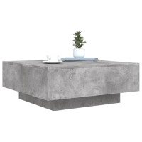 Produktbild för Soffbord betonggrå 80x80x31 cm konstruerat trä