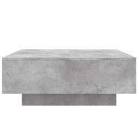 Produktbild för Soffbord betonggrå 80x80x31 cm konstruerat trä