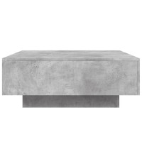 Produktbild för Soffbord betonggrå 80x80x31 cm konstruerat trä