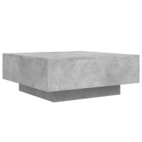 Produktbild för Soffbord betonggrå 80x80x31 cm konstruerat trä