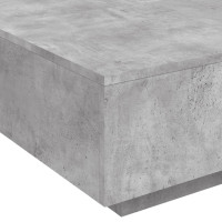Produktbild för Soffbord betonggrå 80x80x31 cm konstruerat trä
