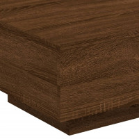 Produktbild för Soffbord brun ek 55x55x31 cm konstruerat trä
