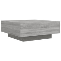 Produktbild för Soffbord grå sonoma 80x80x31 cm konstruerat trä