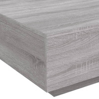 Produktbild för Soffbord grå sonoma 80x80x31 cm konstruerat trä
