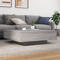 Produktbild för Soffbord grå sonoma 100x100x31 cm konstruerat trä