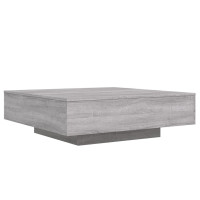 Produktbild för Soffbord grå sonoma 100x100x31 cm konstruerat trä