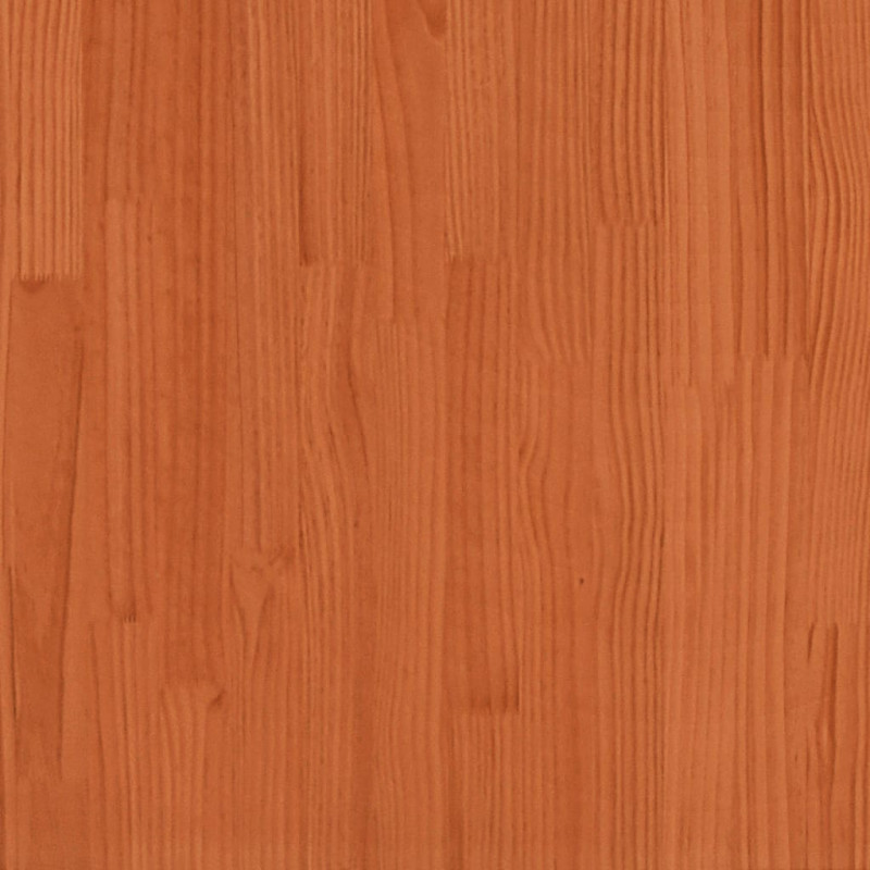 Produktbild för Skobänk vaxbrun 60x28x45 cm massiv furu