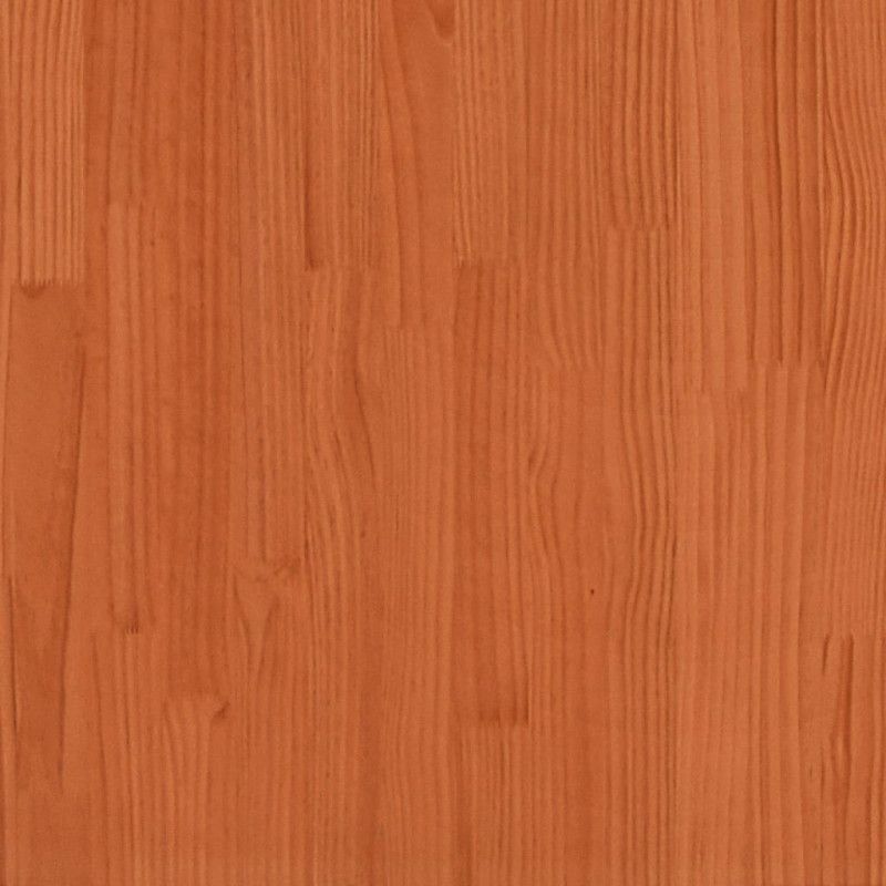 Produktbild för Skobänk vaxbrun 100x28x45 cm massiv furu