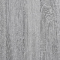 Produktbild för Tvättmaskinhylla grå sonoma-ek 67x25x163 cm konstruerat trä