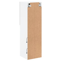 Produktbild för TV-bänk med LED-belysning 2 st vit 30,5x30x102 cm