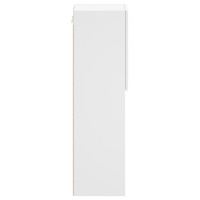 Produktbild för TV-bänk med LED-belysning 2 st vit 30,5x30x102 cm