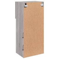 Produktbild för TV-bänk med LED-belysning 2 st grå sonoma 40,5x30x90 cm