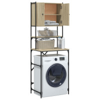 Produktbild för Tvättmaskinsskåp sonoma-ek 68x48,5x194 cm