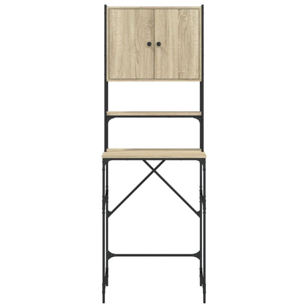 Produktbild för Tvättmaskinsskåp sonoma-ek 68x48,5x194 cm
