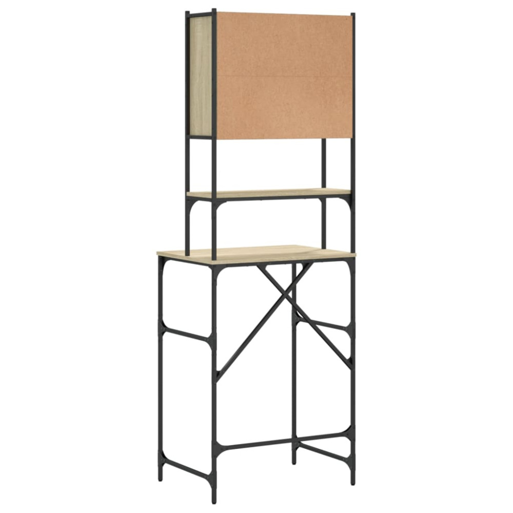 Produktbild för Tvättmaskinsskåp sonoma-ek 68x48,5x194 cm