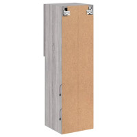 Produktbild för TV-bänk med LED-belysning 2 st grå sonoma 30,5x30x102 cm