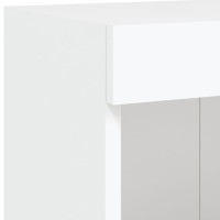 Produktbild för TV-bänk med LED-belysning 2 st vit 100x30x30 cm